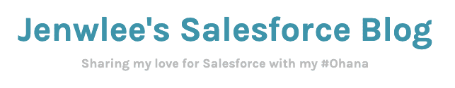Blog de Salesforce de Jenwlee