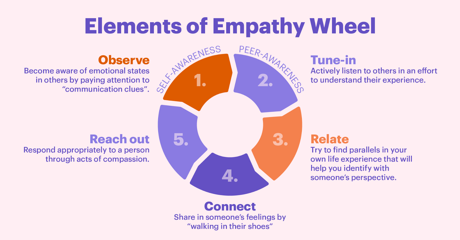 elementos de la rueda de empatía