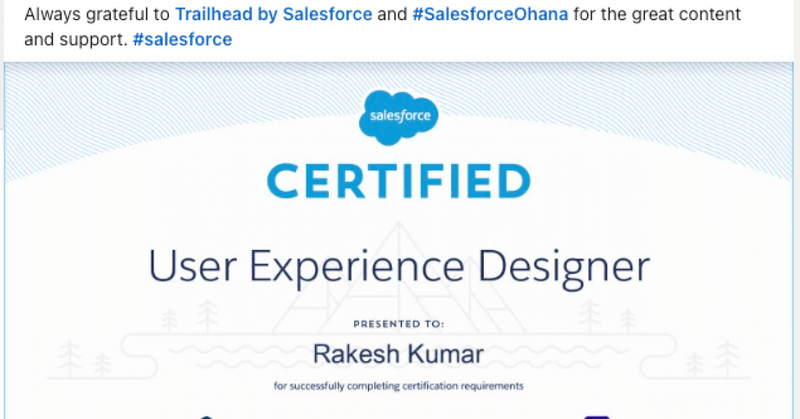 Diseñador de experiencia de usuario (UX) ¡Un certificado imprescindible para todos los profesionales expertos en Salesforce!