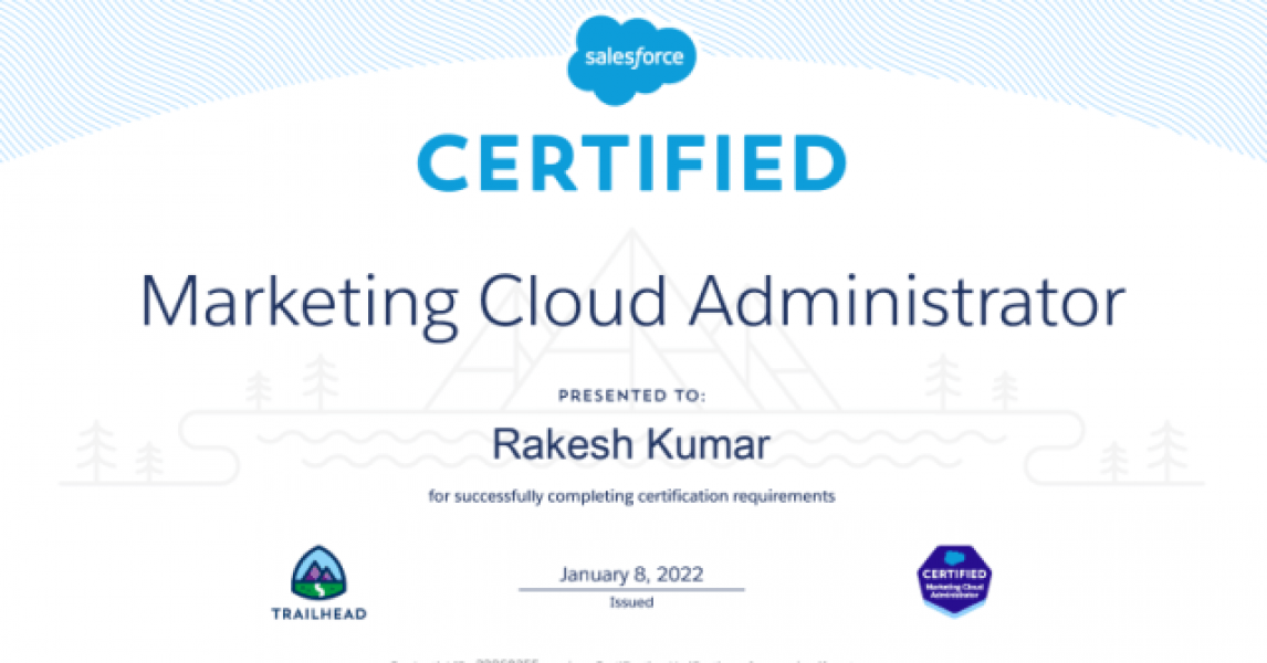 Entonces, ¿quiere obtener la certificación como administrador de Marketing Cloud? ¡Seguir a lo largo!